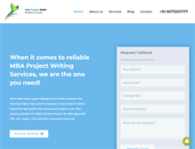 Tablet Screenshot of mbaprojectguide.com